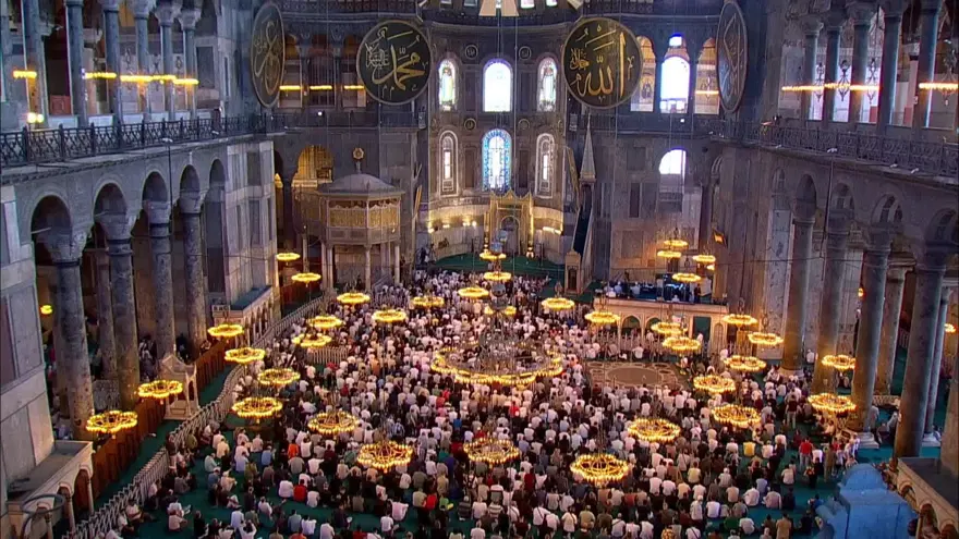 Ayasofya’daHaniye için gıyabi cenaze namazı 1 Ayasofya’daHaniye için gıyabi cenaze namazı 1