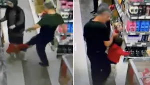 Markette küçük çocuğunu döven baba gözaltında