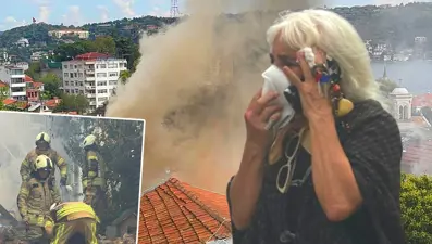 Boğaz'da yangın paniği: Alevler hızla yayıldı, ünlü oyuncunun da evi yandı