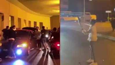 Asker eğlencesinde pompalı tüfekle havaya ateş ettiler