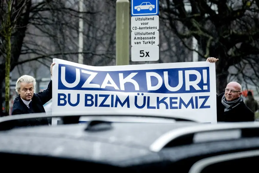 Irkçı lider Wilders'den Türkiye karşıtı gösteri 5