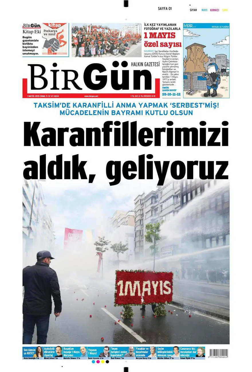 1 Mayıs 2015 gazete manşetleri 17