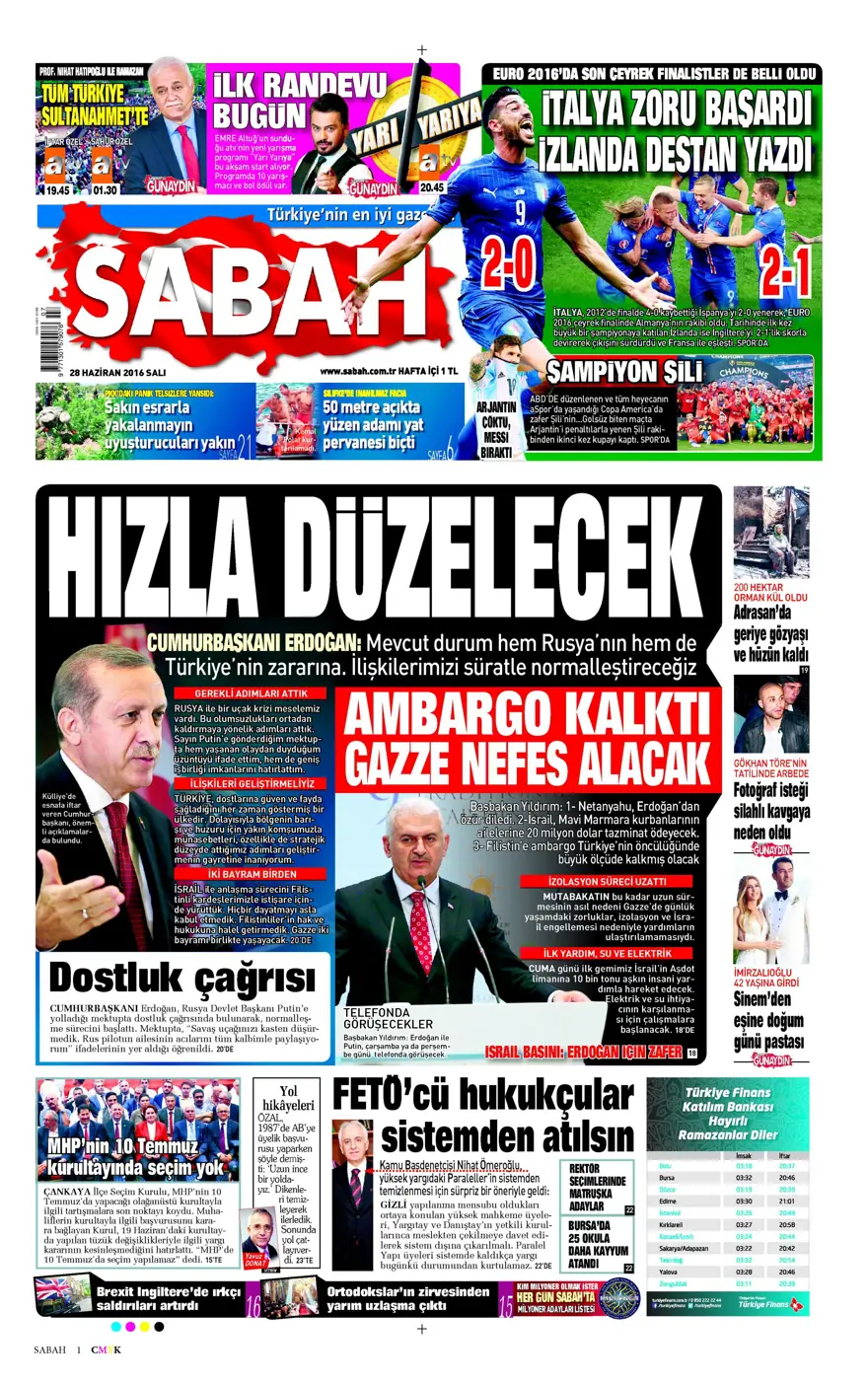 Gazete manşetleri (28.06.2016) 12
