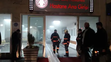 AÜ İbni Sina Hastanesinde yangın