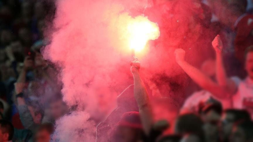 TFF 1. Lig Play-Off finalinde stada meşale ve torpil sokan 2 kişiye gözaltı