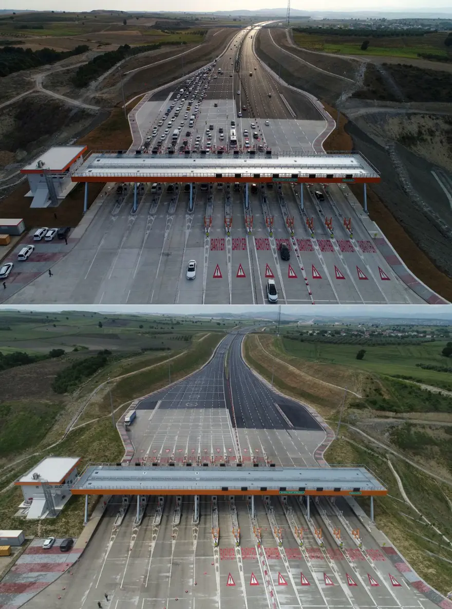 Bayram tatillerinde uzun araç kuyruklarının oluştuğu kara yolları boş kaldı 9