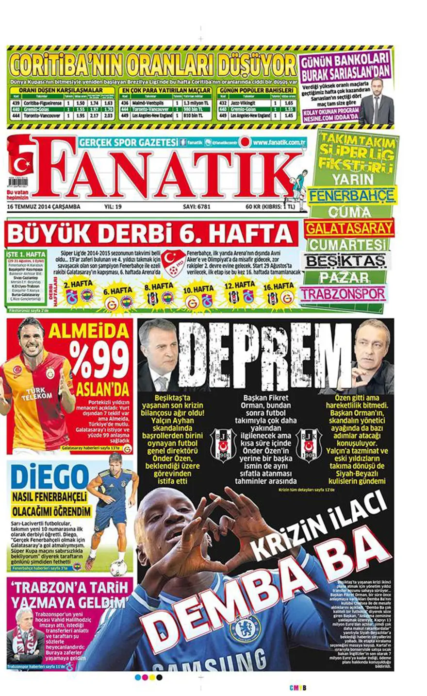 Günün gazete manşetleri - 16 Temmuz 2014 20 Günün gazete manşetleri - 16 Temmuz 2014 20