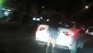 Patenli gencin tehlikeli yolculuğu kamerada