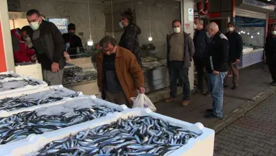 3 TL'ye düştüğünü duyunca akın ettiler: 60 ton hamsiyi 6 saatte tükettiler