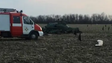 Ukrayna'da helikopter düştü: 5 ölü