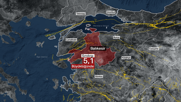Balıkesir Sındırgı'da 5,1 büyüklüğünde deprem oldu 