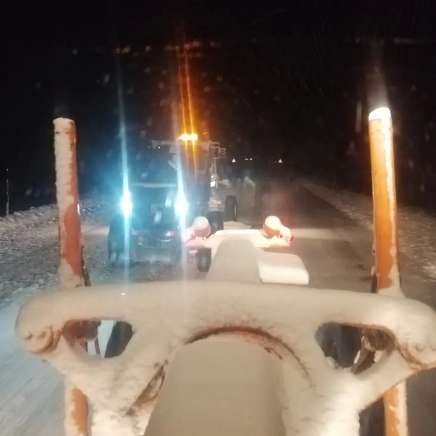 Antalya-Konya karayoluna kar engeli 5