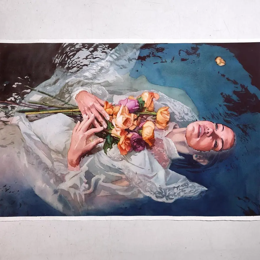 Gerçek gibi görünen sulu boya resimler 3