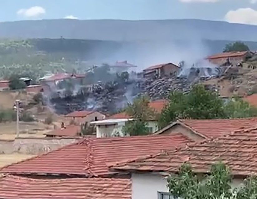 Kütahya’da korkutan yangın