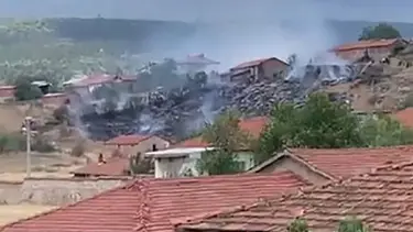 Kütahya’da korkutan yangın