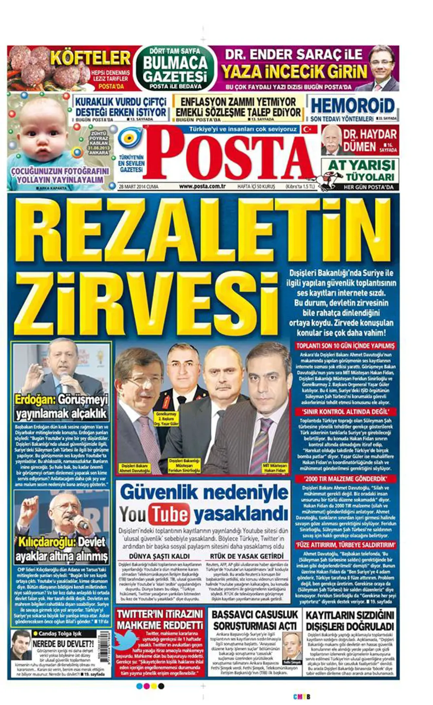 Günün gazete manşetleri - 28 Mart 2014 14