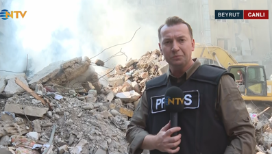 NTV ekibi Beyrut'ta: İsrail bombalarından geriye enkaz kaldı