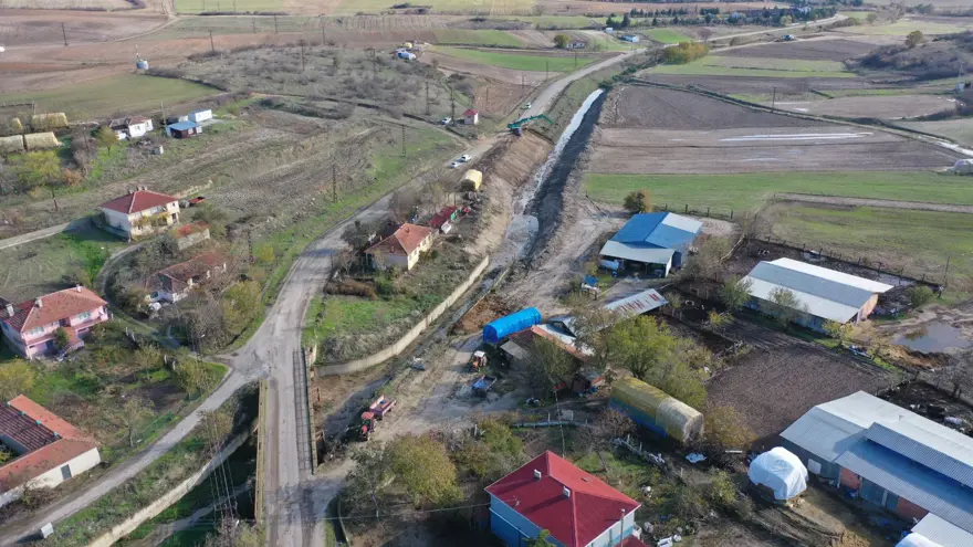 Edirne’de taşkınlara karşı dere ıslahı Edirne’de taşkınlara karşı dere ıslahı
