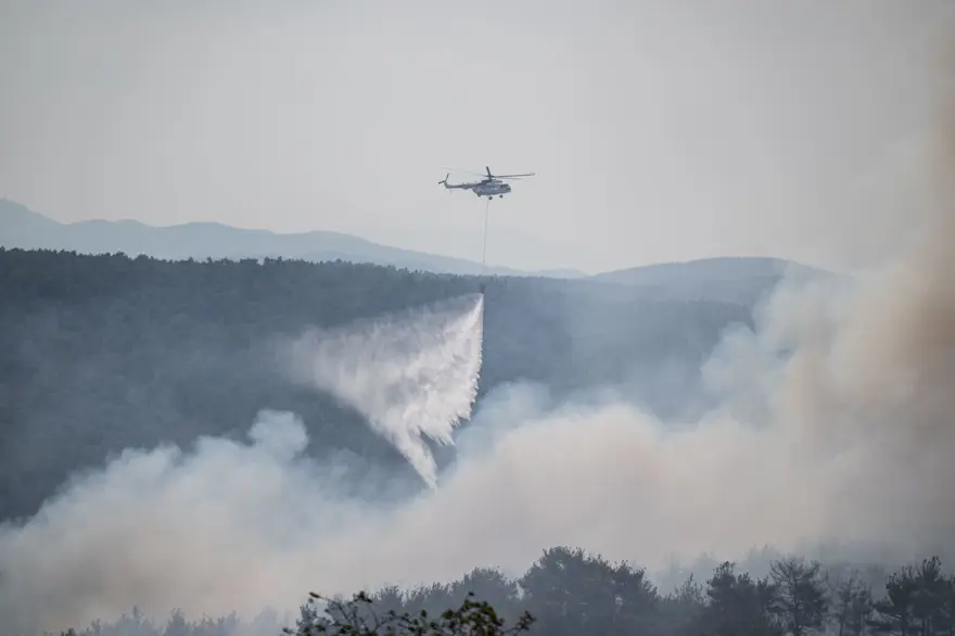 Çanakkale'de orman yangını kontrol altında 5