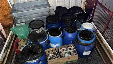 Tekirdağ'da 399 litre sahte şarap ele geçirildi