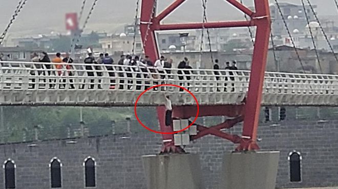 Cizre'de köprüden nehre atlayan kadın kurtarıldı