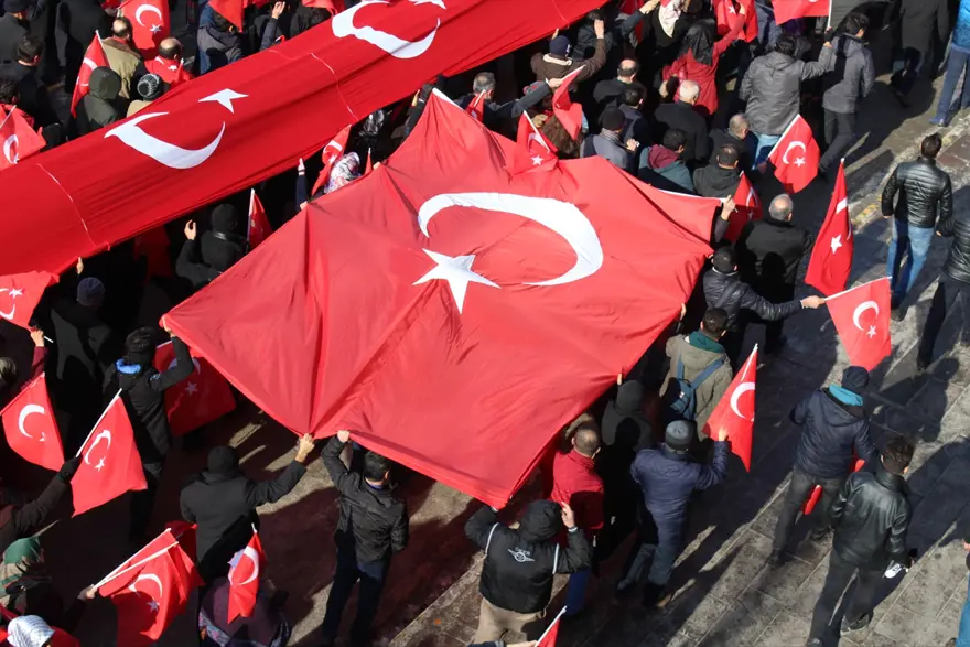 Van, Hakkari ve Bingöl'de terör saldırıları protesto edildi 11