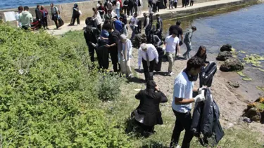 Hamsilos Tabiat Parkı'nda çevre temizliği