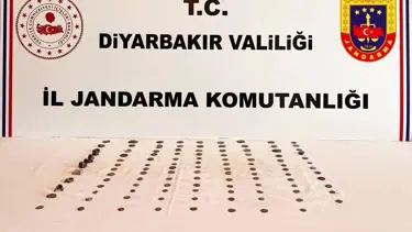Diyarbakır’da Bizans, Roma ve Asur dönemlerine ait 113 adet obje ele geçirildi