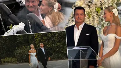 Yılın düğününe büyük ilgi | Ayça Çağla Altunkaya ile Acun Ilıcalı evlendi