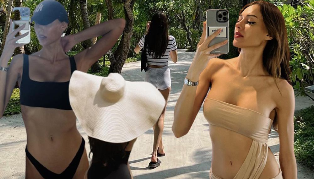 Dilan Çiçek Deniz'den tatil pozları: Havuzda kahvaltıyla bir fotoğrafım bile olamamış