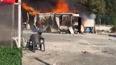 Bakırköy'deki sosyete pazarının çay ocağında korkutan yangın