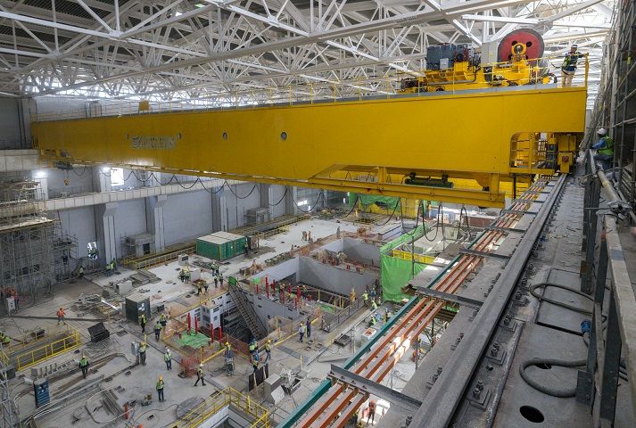 Akkuyu NGS’de yeni aşama | 350 ton kapasiteli vinç devreyealındı