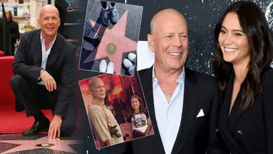 Bruce Willis'in çocukları, oyuncunun onurlandırıldığı Şöhretler Kaldırımı'nda