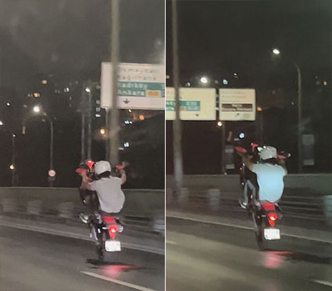 Haliç Köprüsü'nde motosiklet sürücüsünden tehlikeli hareketler