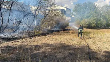 Çankırı'da ot yangını