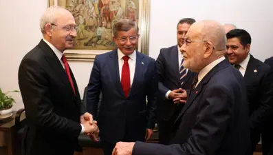 Kılıçdaroğlu,Karamollaoğlu ve Davutoğlu ile görüştü
