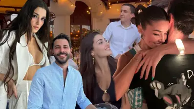 Hakan Sabancı'dan Hande Erçel'e serenat jesti