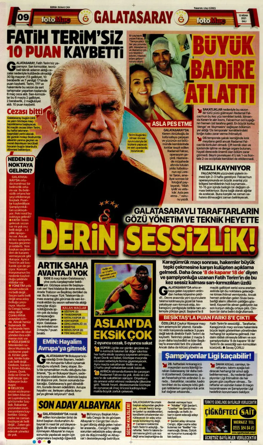 Günün spor manşetleri (13 Nisan 2021) 5