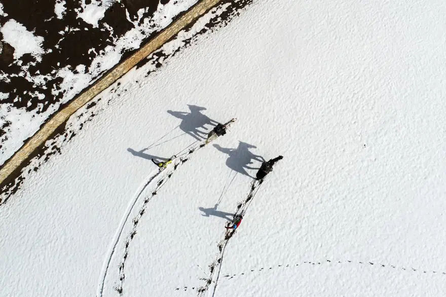 Van'da "Atlı snowboard" heyecanı 12 Van'da "Atlı snowboard" heyecanı 12