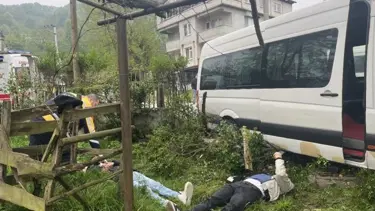 Düzce'de işçi servisi kazası: Yaralılar var