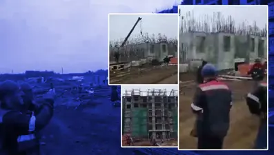 Rusya'da deprem anı! Kamçatka depremi Türk işçiler tarafından görüntülendi