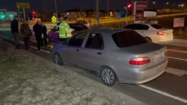 Aksaray'da iki otomobil çarpıştı: 1 kişi yaralandı