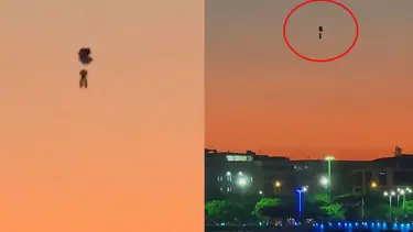 Gökyüzündeki bilinmeyen cisim polisi harekete geçirdi