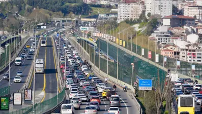 İstanbul'da bayram trafiği yoğunluğu