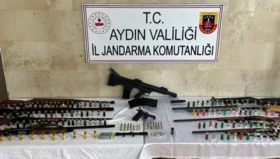 Germencik’te 10 ruhsatsız silah ele geçirildi