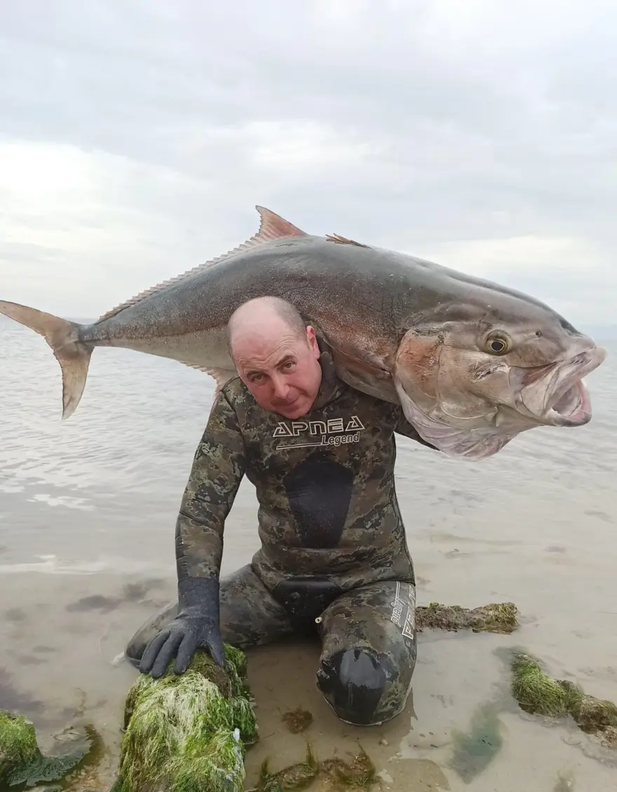 Çanakkale'de yakaladı, kıyıya çıkardı: 1.8 metre boyunda 63 kilogram 3
