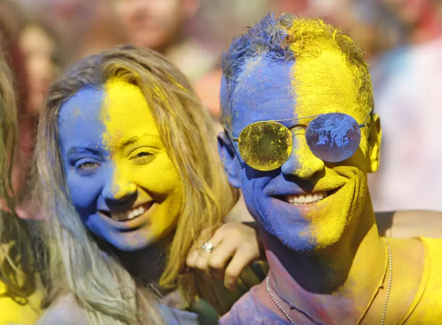 Kiev'de Holi Festivali 6