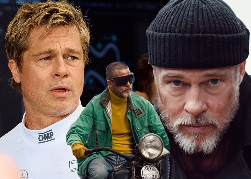 Brad Pitt tanınmaz halde