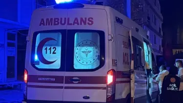 Merdivenden düşen kişi yaralandı