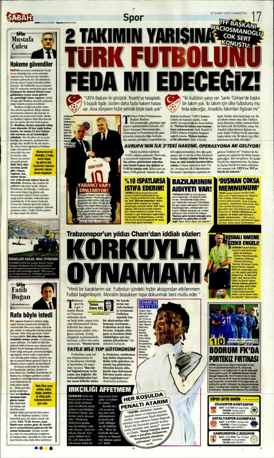 "Yolun sonu final olsun" (22 Şubat spor manşetleri) 26 "Yolun sonu final olsun" (22 Şubat spor manşetleri) 26